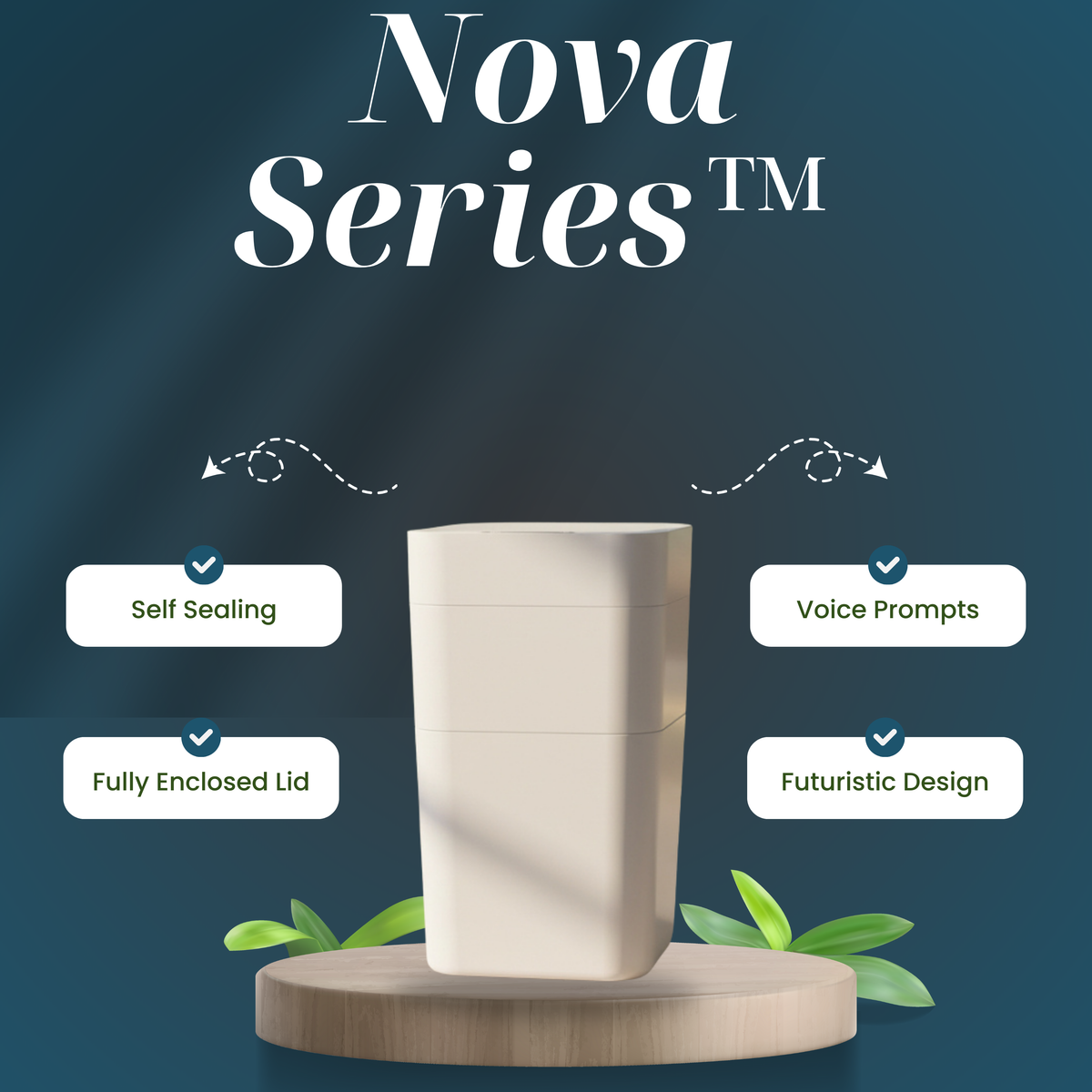 XENHERA Nova Series™ Automatic Smart Trash Can – 30L